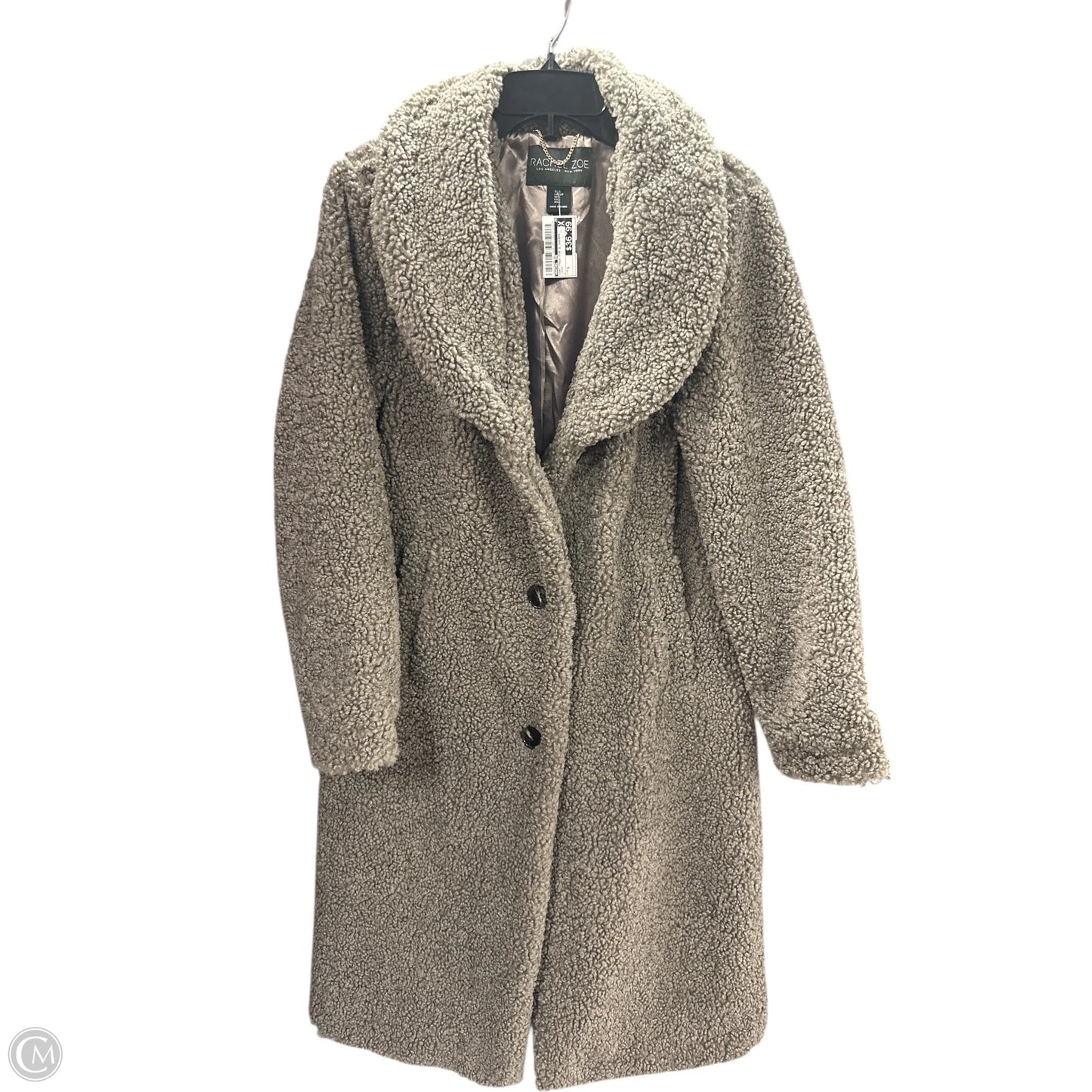 Coat Faux Fur & Sherpa By Rachel Zoe In Taupe, Size: S