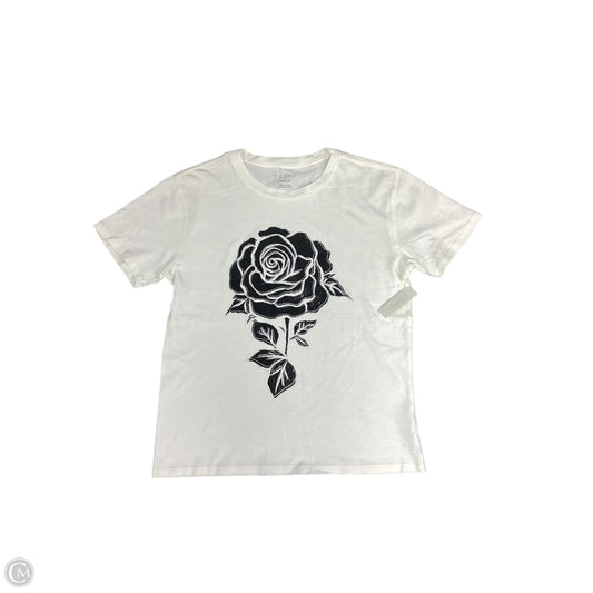 Top Short Sleeve By Z Supply In White, Size: M