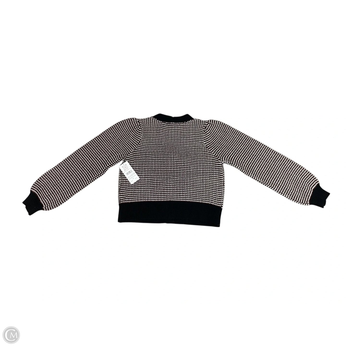 Sweater Cardigan By 89th And Madison In Black & Brown, Size: M