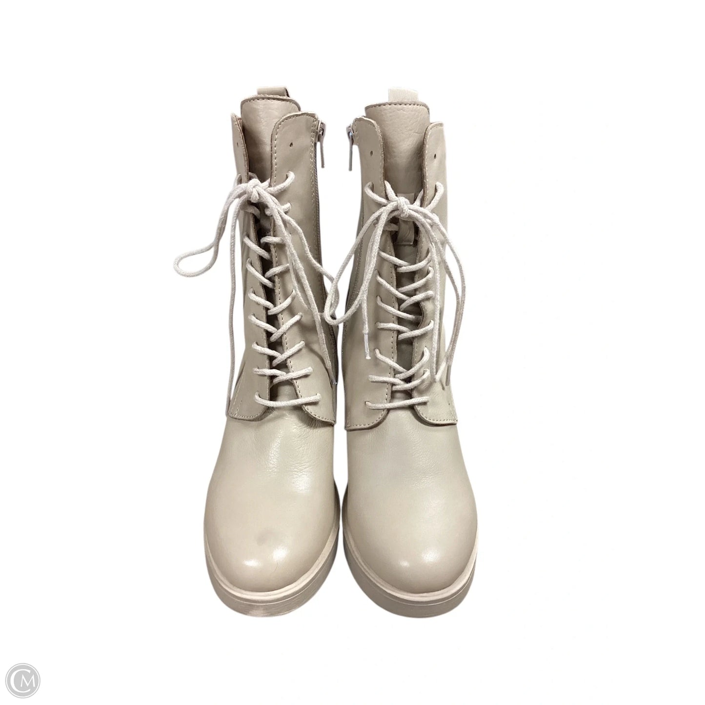 Boots Ankle Heels By Bueno In Tan, Size: 6.5