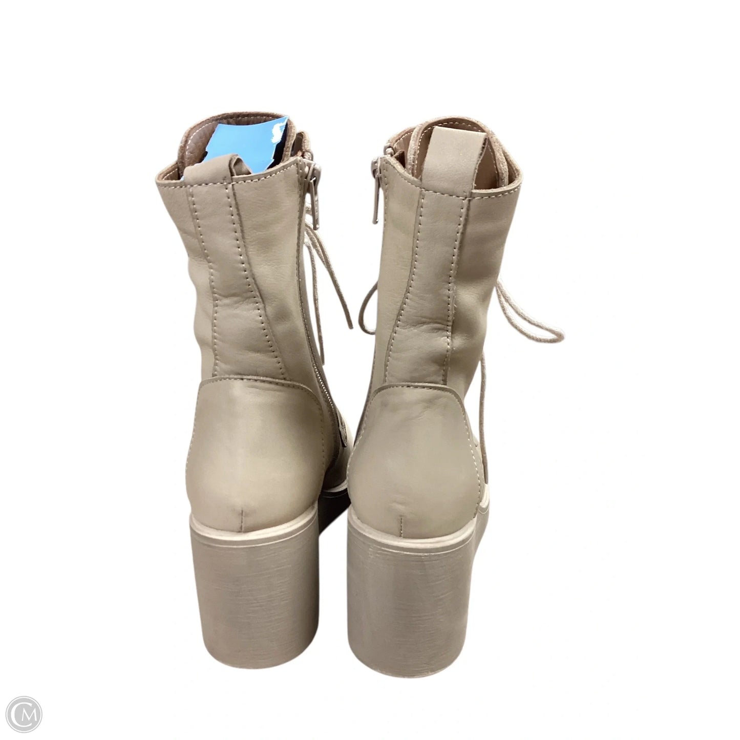 Boots Ankle Heels By Bueno In Tan, Size: 6.5