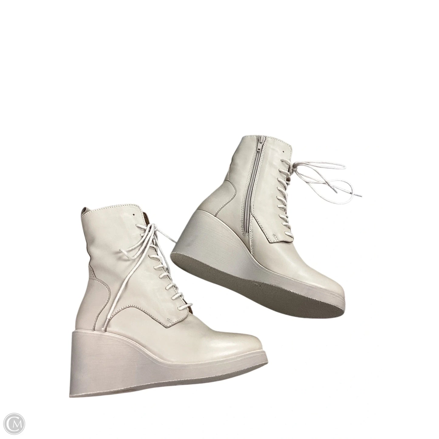 Boots Ankle Heels By Bueno In Tan, Size: 6.5