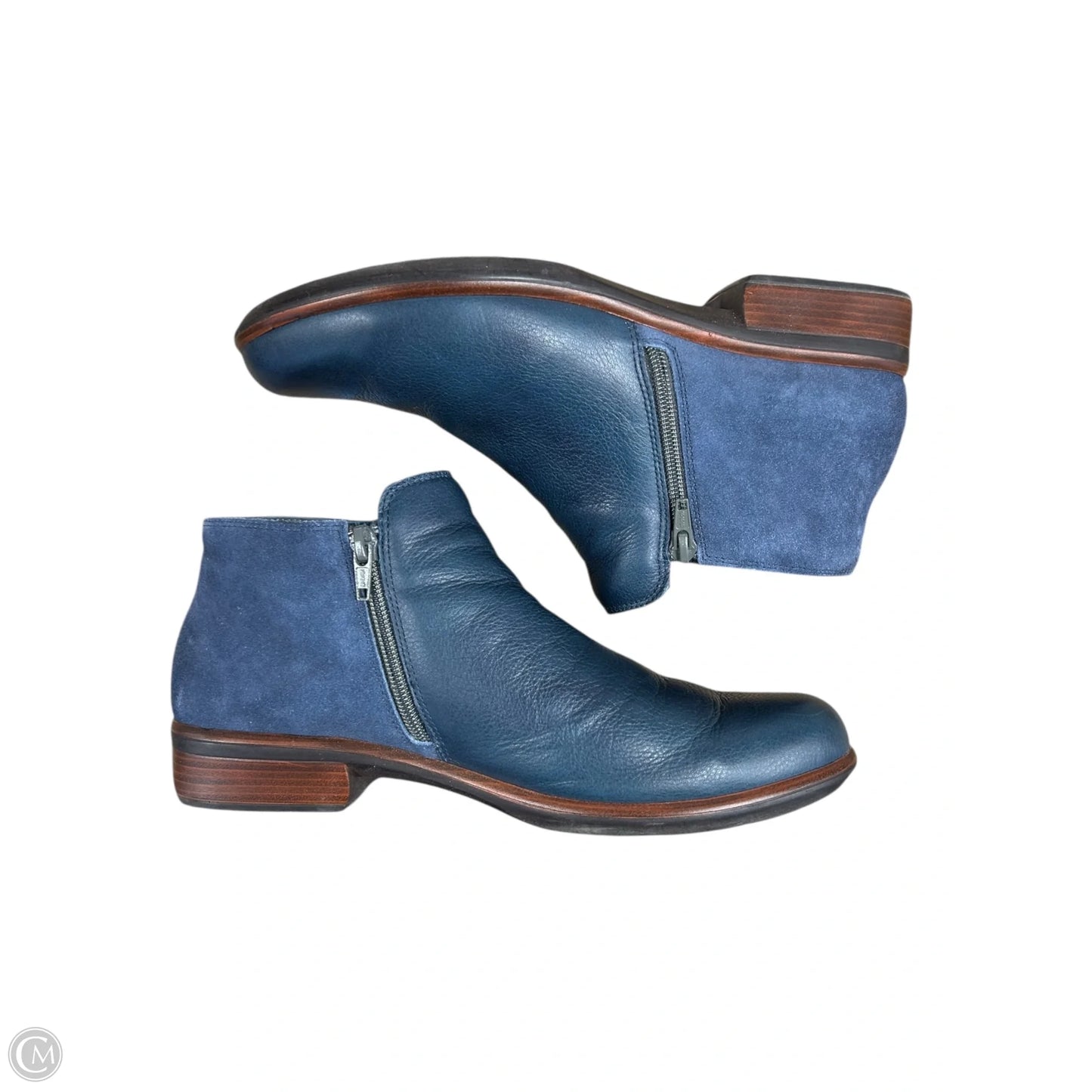 Boots Ankle Flats By Naot In Blue, Size: 9.5