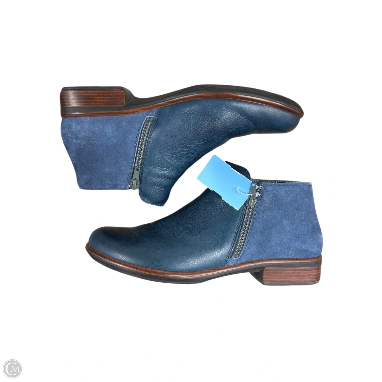 Boots Ankle Flats By Naot In Blue, Size: 9.5