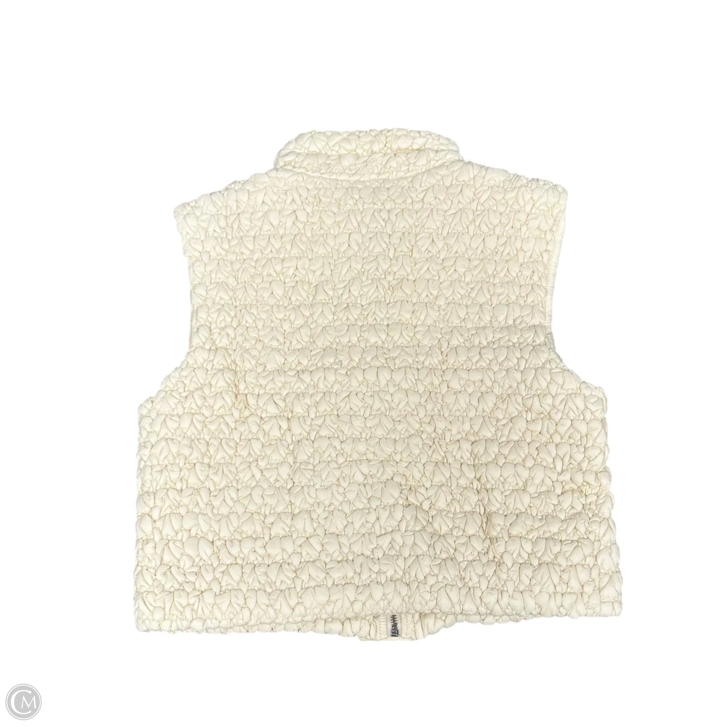 Vest Puffer & Quilted By Current Air In Cream, Size: S