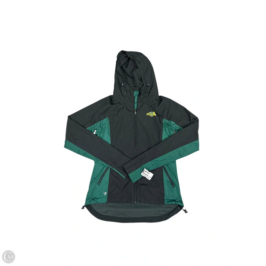 Jacket Windbreaker By Colosseum In Black & Green, Size: M