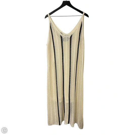 Dress Casual Maxi By A New Day In Black & Cream, Size: 2x