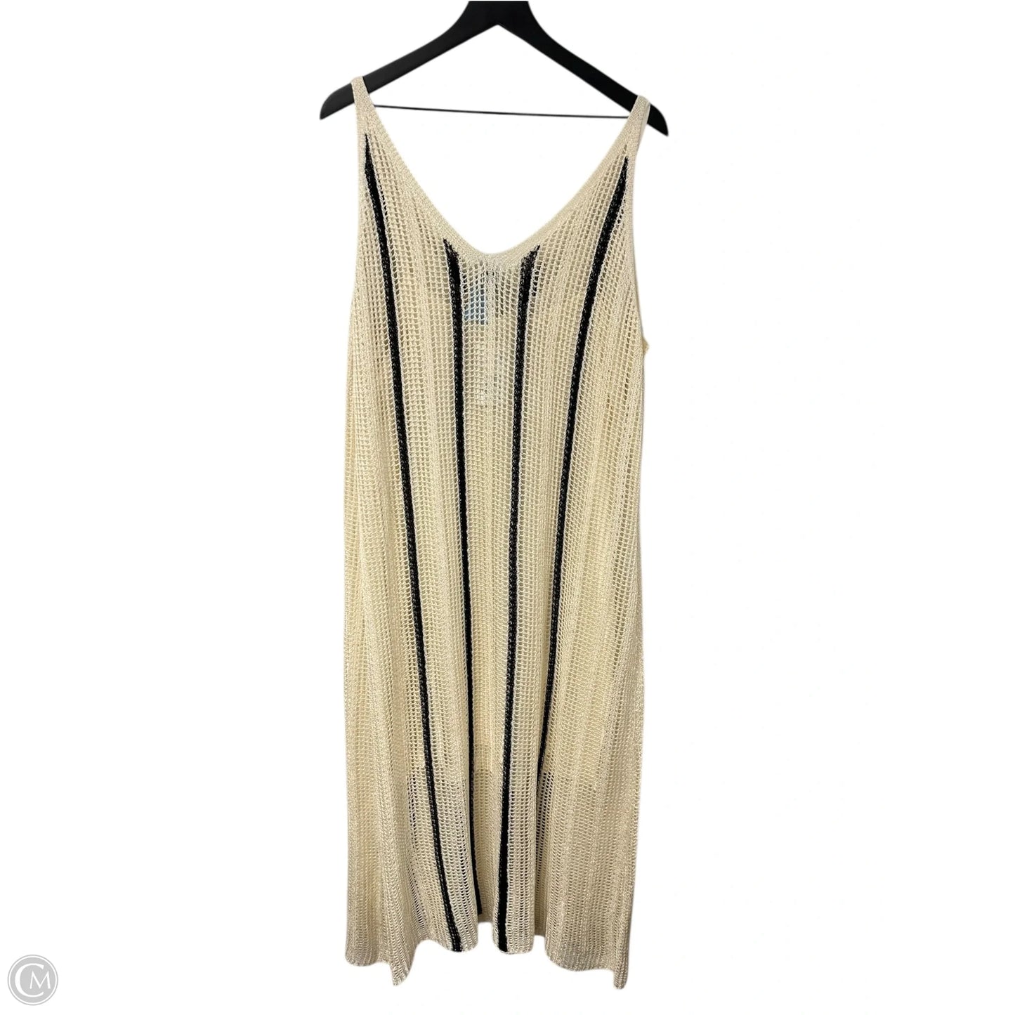 Dress Casual Maxi By A New Day In Black & Cream, Size: 2x
