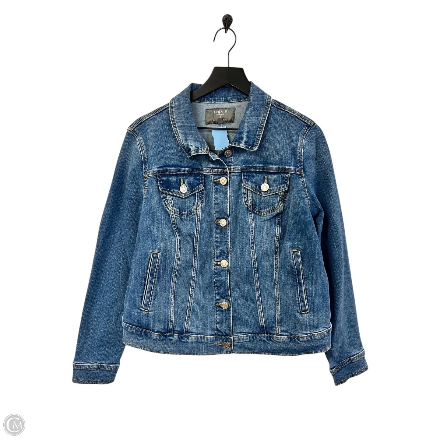 Jacket Denim By Torrid In Blue Denim, Size: L