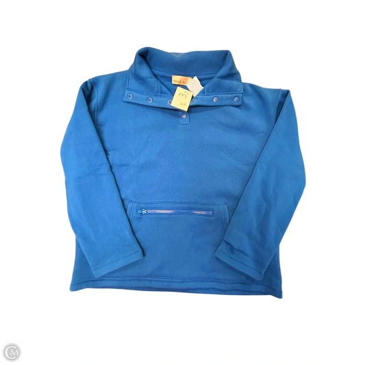 Sweatshirt Collar By Zenana In Blue, Size: M