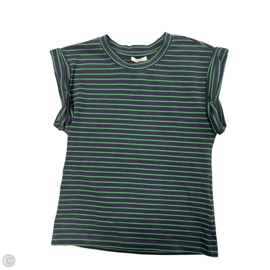 Top Short Sleeve By Pistola In Striped Pattern, Size: S