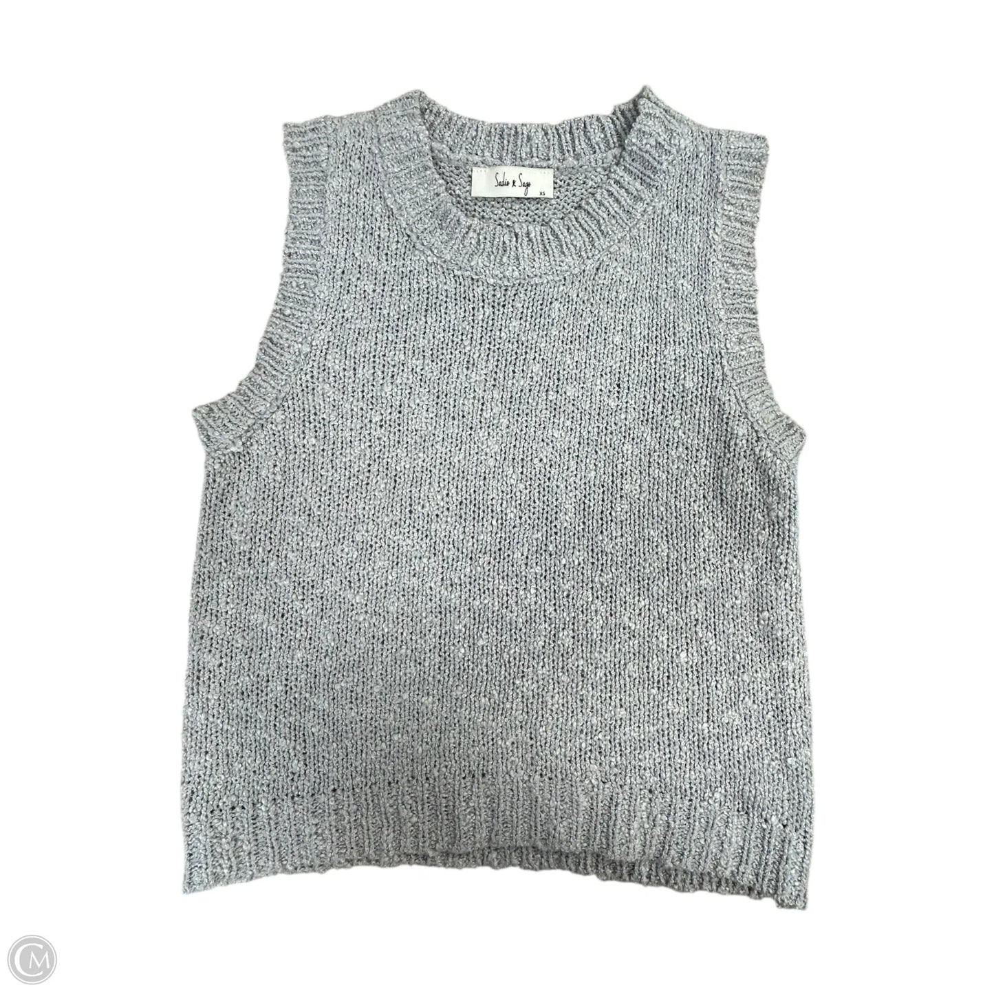 Top Sleeveless By Sadie & Sage In Grey, Size: Xs