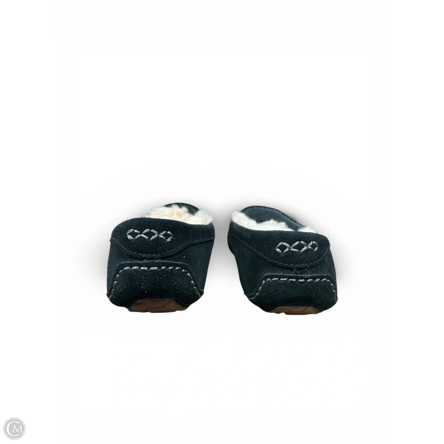Slippers Designer By Ugg In Black, Size: 7