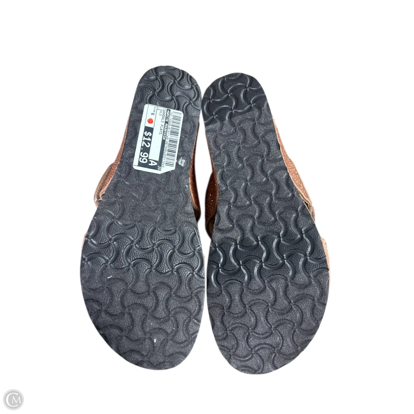 Sandals Flats By White Mountain In Gold, Size: 6