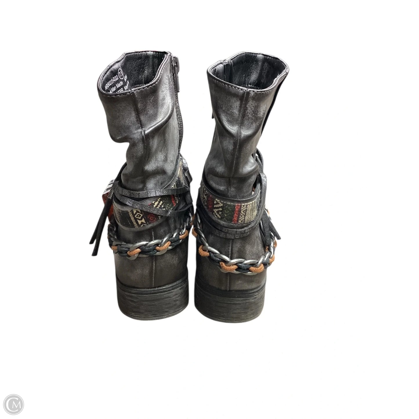 Boots Ankle Flats By Not Rated In Grey, Size: 7.5
