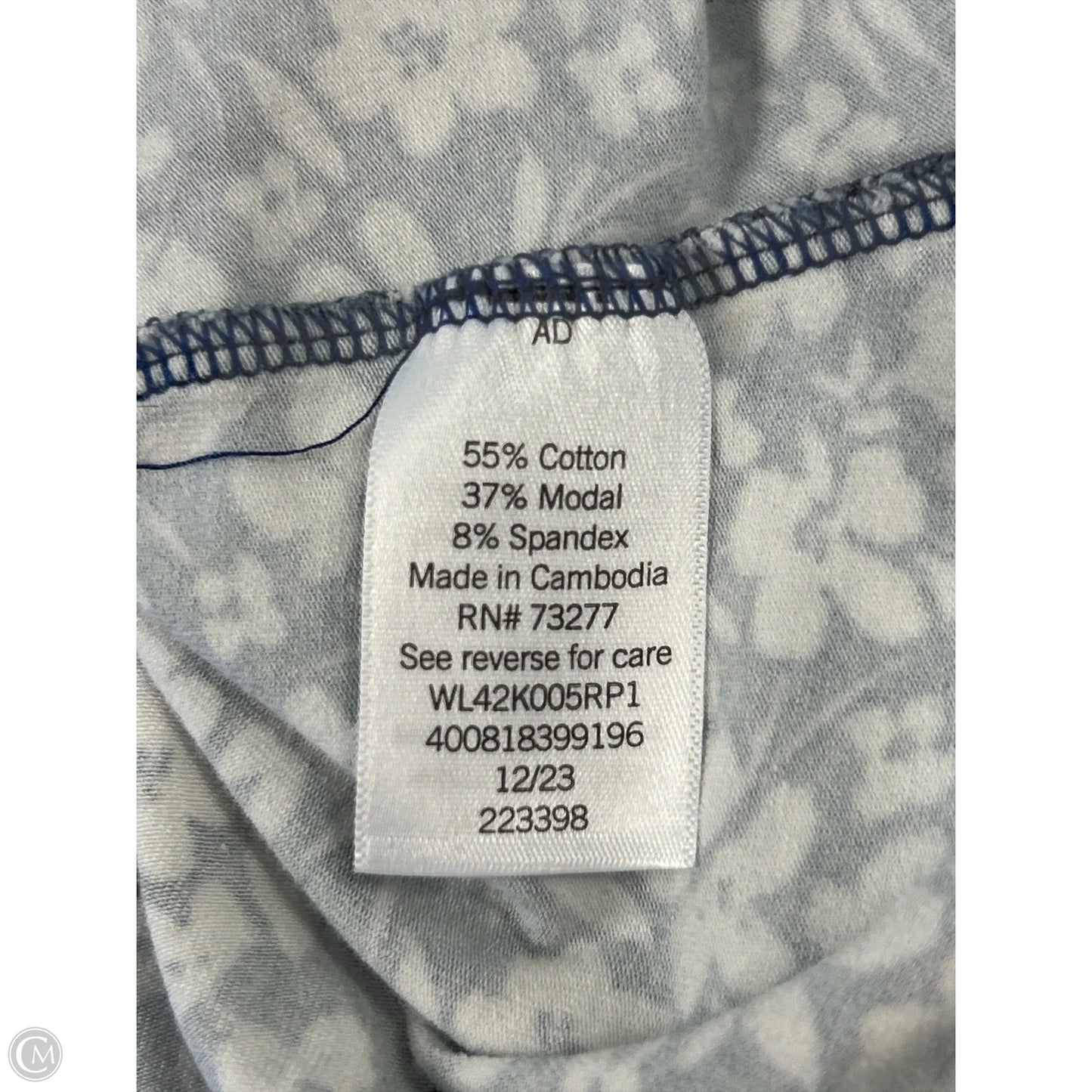 Top Sleeveless By Lc Lauren Conrad In Blue & White, Size: Xs