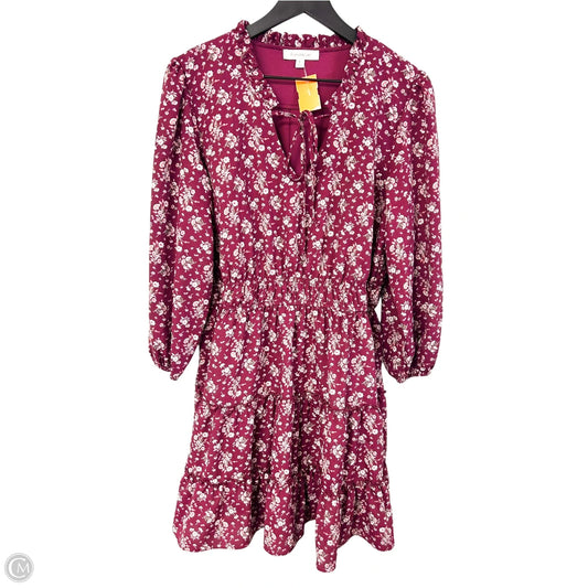 Dress Casual Short By Francesca's In Floral Print, Size: L