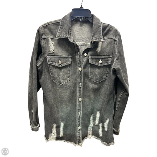Jacket Denim By Cmf In Black Denim, Size: M