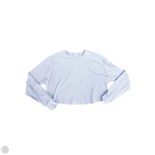 Athletic Top Long Sleeve Crewneck By Lululemon In Blue, Size: 2
