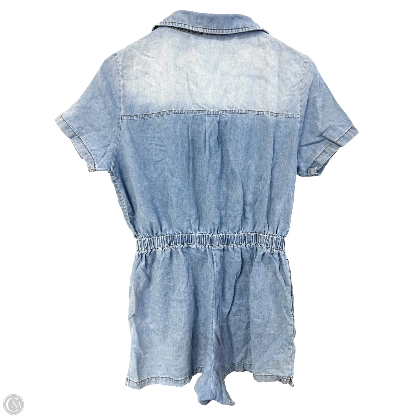 Romper By Vanilla Bay In Blue Denim, Size: L