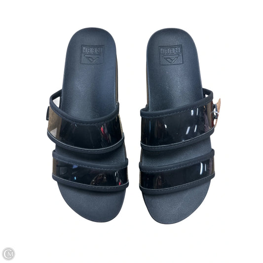 Sandals Flats By Reef In Black, Size: 7