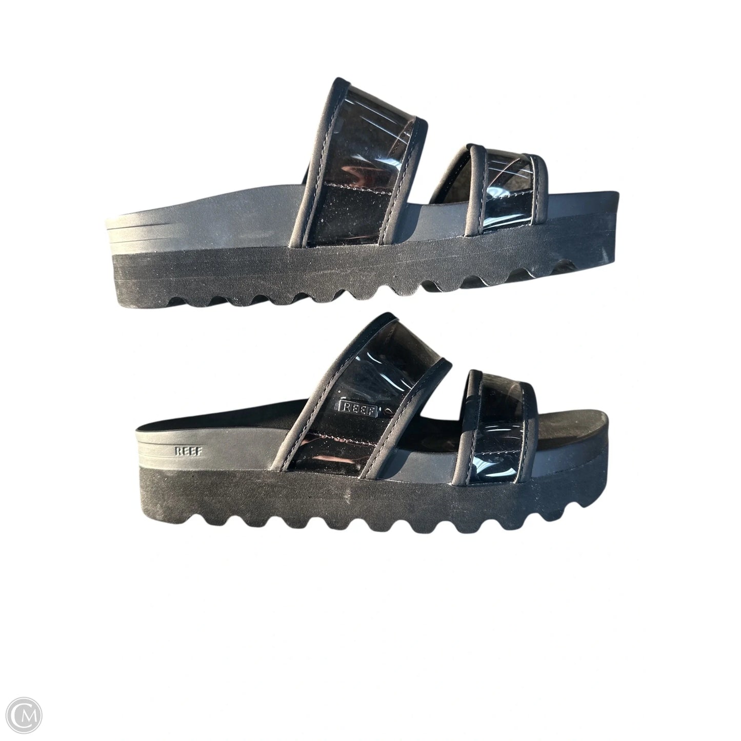 Sandals Flats By Reef In Black, Size: 7