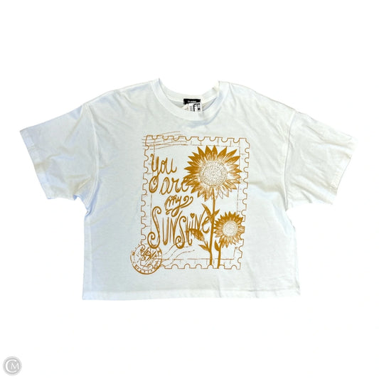 Top Short Sleeve By Clothes Mentor In White, Size: S