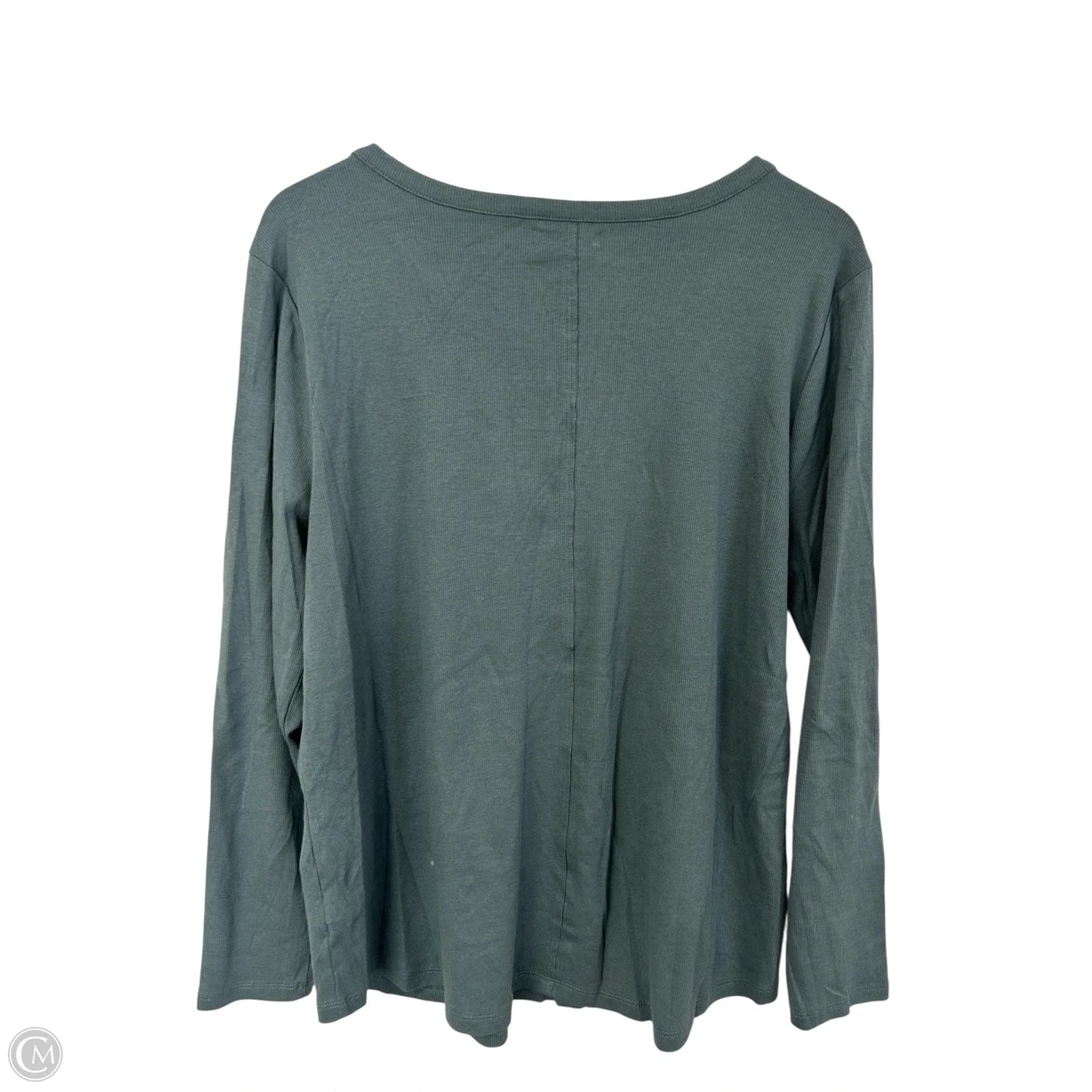Top Long Sleeve Basic By Maurices In Green, Size: 1x