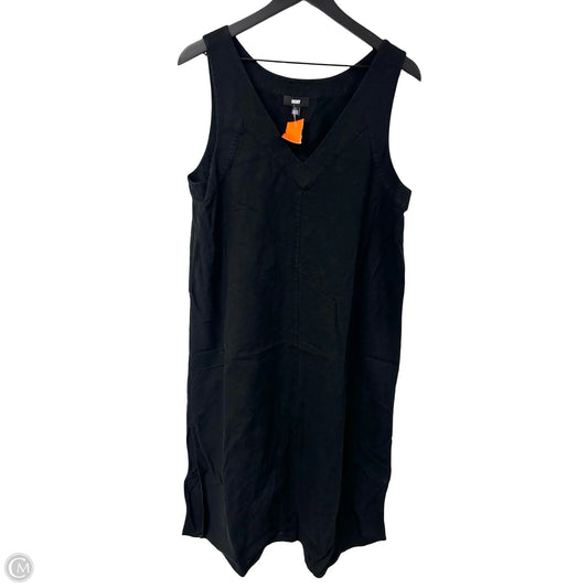 Dress Casual Midi By Dkny In Black, Size: Xl