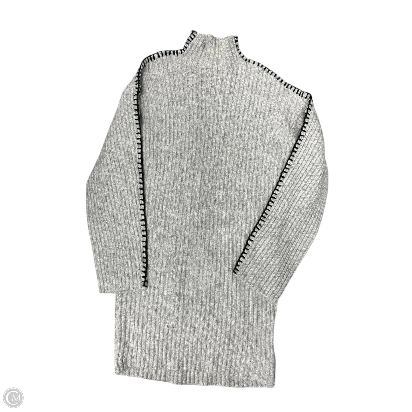 Dress Sweater By Steve Madden In Black & Grey, Size: Xs