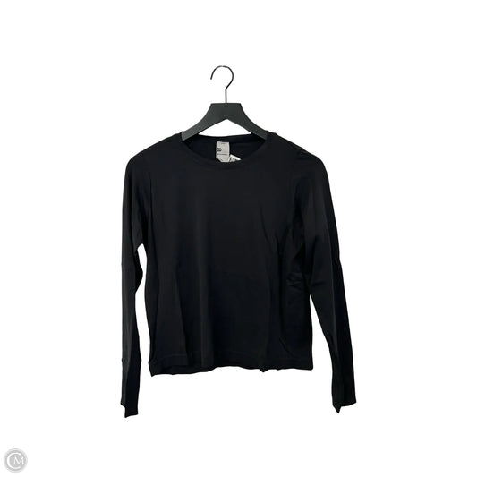 Athletic Top Long Sleeve Crewneck By All In Motion In Black, Size: M