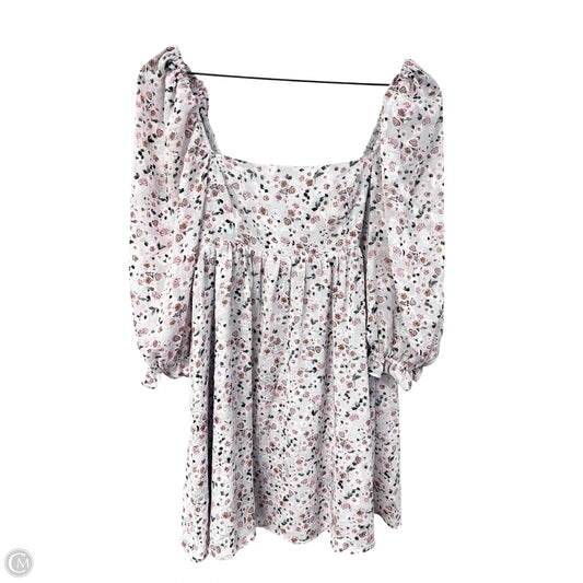 Dress Casual Short By Blue Rain In Floral Print, Size: M