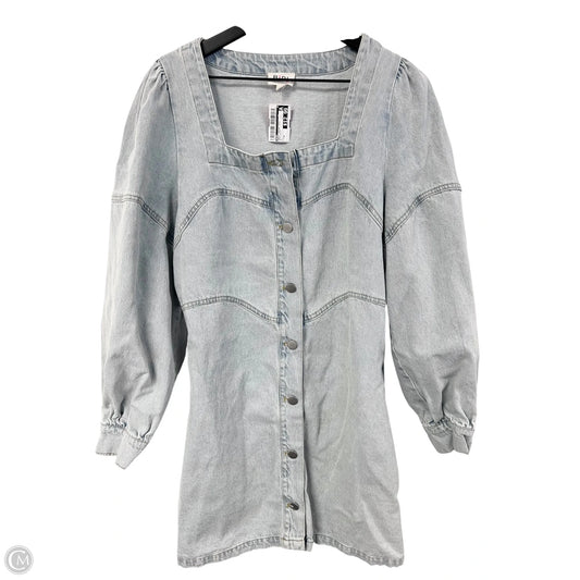 Dress Casual Midi By Bibi In Blue Denim, Size: M