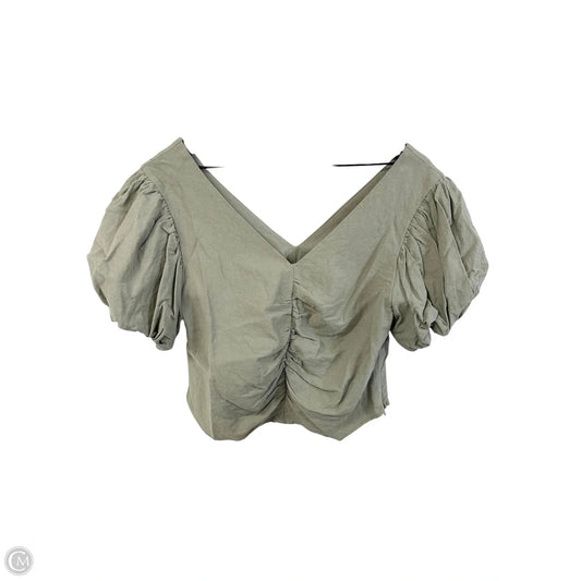 Top Short Sleeve By Very J In Green, Size: L