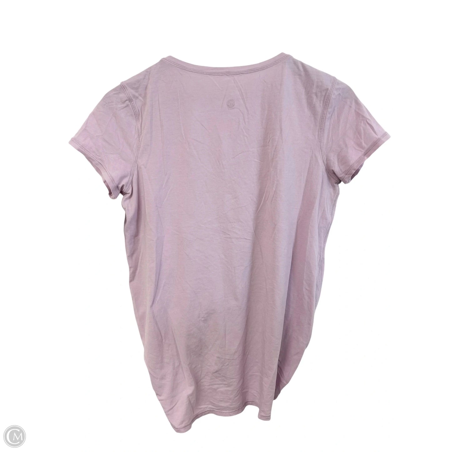 Athletic Top Short Sleeve By Lululemon In Purple, Size: 4