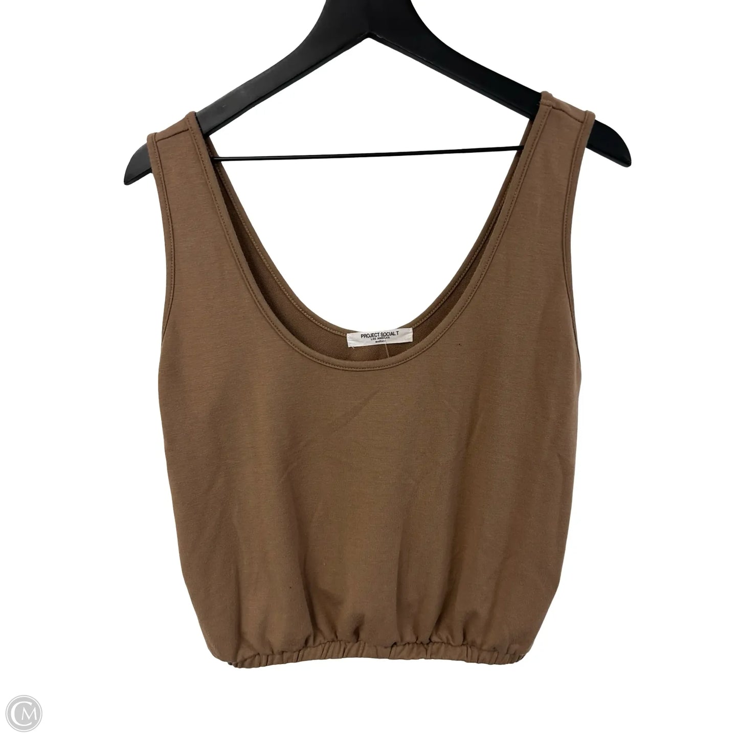 Top Sleeveless By Project Social Tee In Brown, Size: M