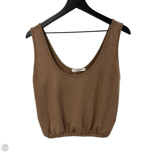 Top Sleeveless By Project Social Tee In Brown, Size: M
