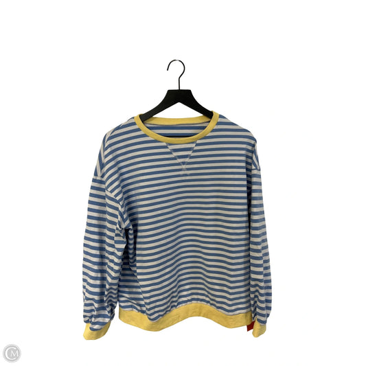 Sweatshirt Crewneck By Cme In Striped Pattern, Size: M