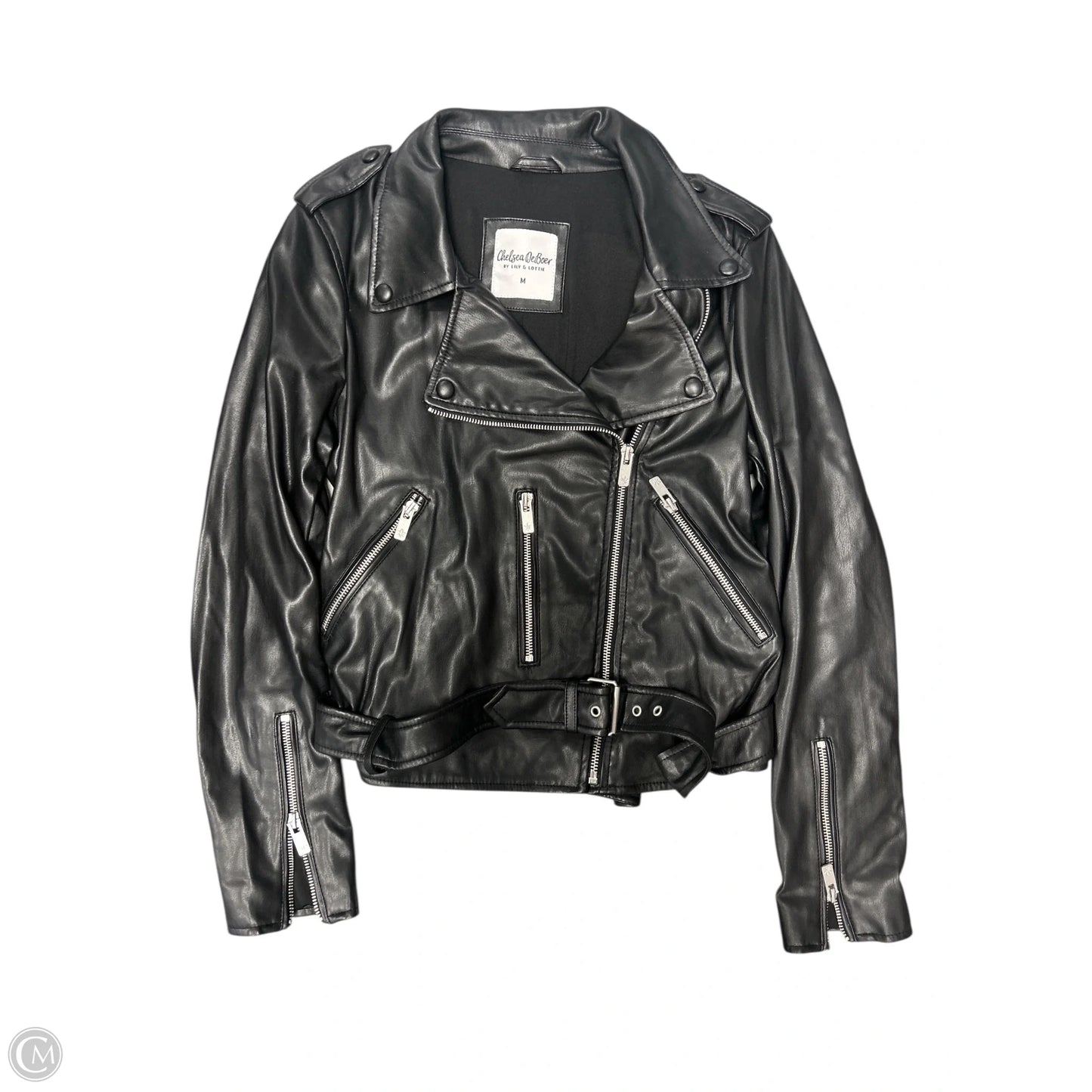Jacket Moto By Cmc In Black, Size: M