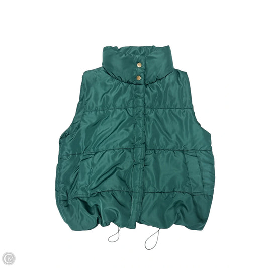 Vest Puffer & Quilted By Blu Pepper In Green, Size: S
