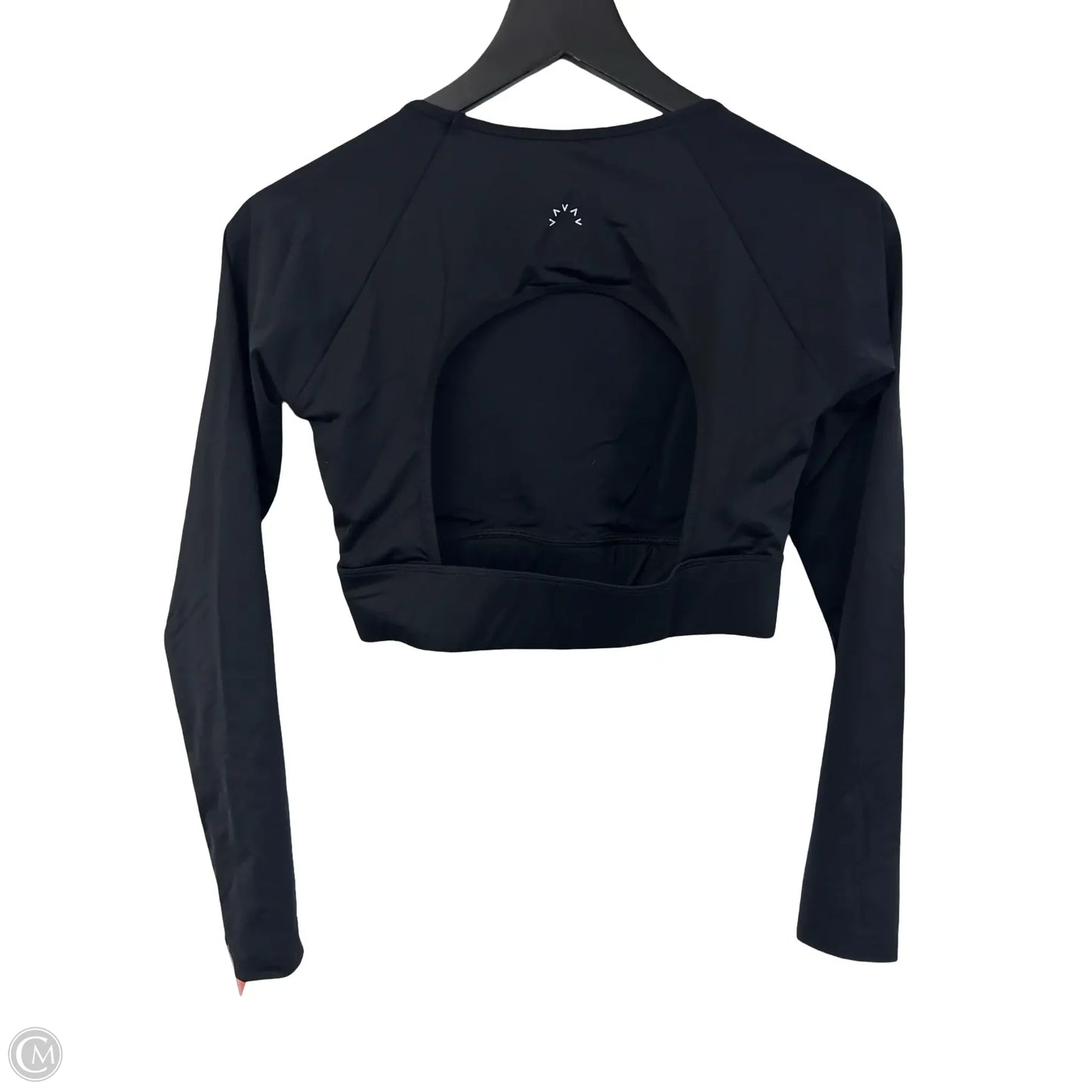 Athletic Top Long Sleeve Crewneck By Varley In Black, Size: M