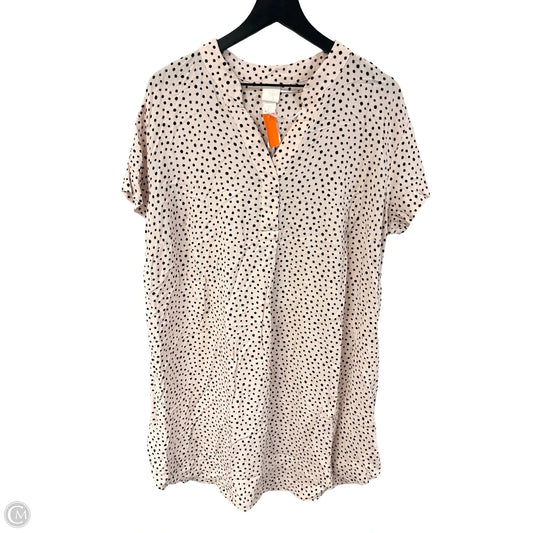 Dress Casual Short By H&m In Black & Cream, Size: L