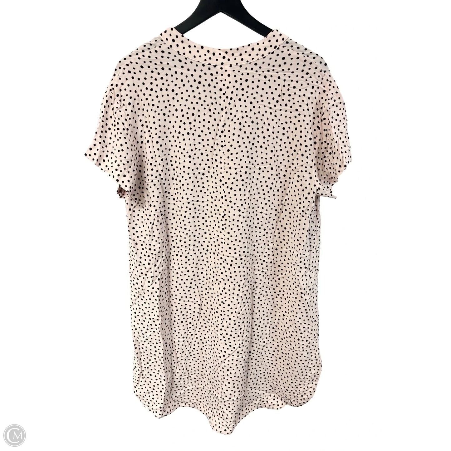 Dress Casual Short By H&m In Black & Cream, Size: L