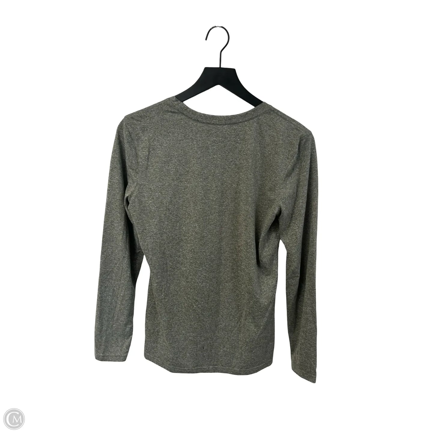 Athletic Top Long Sleeve Crewneck By Nike Apparel In Grey, Size: M