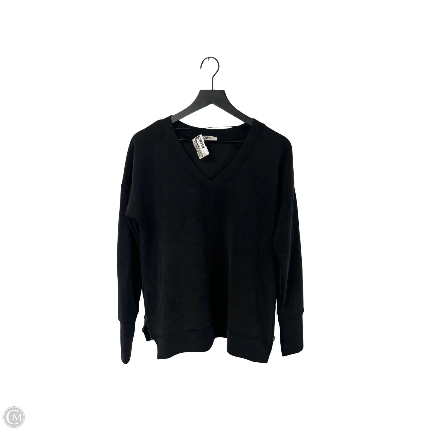 Sweatshirt Crewneck By Cable And Gauge In Black, Size: M