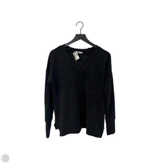 Sweatshirt Crewneck By Cable And Gauge In Black, Size: M