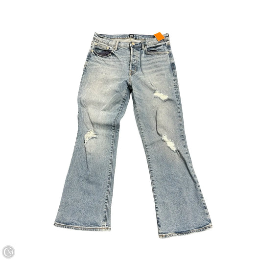 Jeans Cropped By Gap In Blue Denim, Size: 6