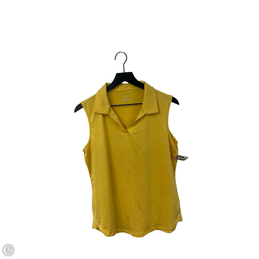 Athletic Tank Top By Clothes Mentor In Yellow, Size: L