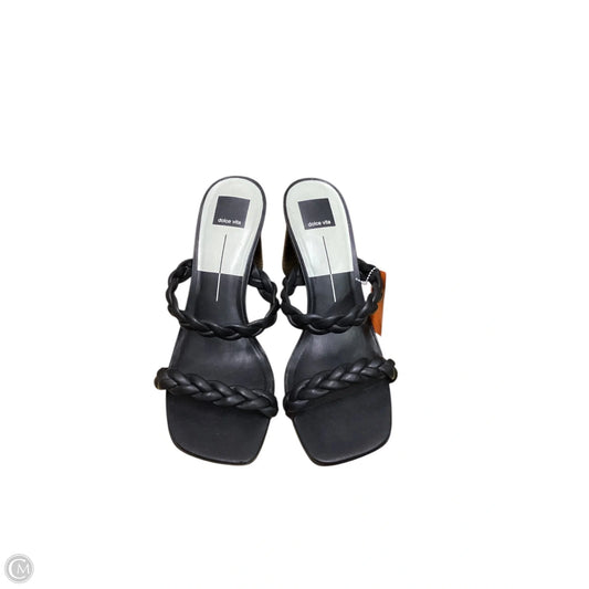 Sandals Heels Block By Dolce Vita In Black, Size: 10