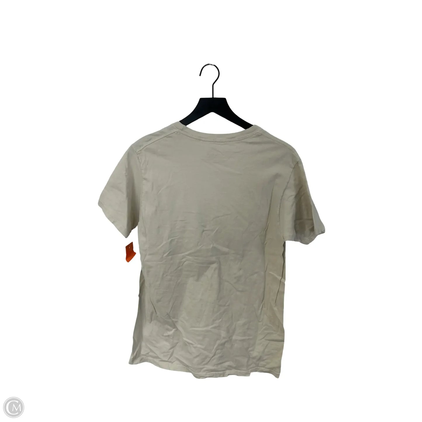 Top Short Sleeve Basic By Cme In Cream, Size: M